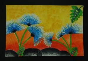 Georgia O'Keeffe Oil Pastel