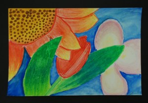 Georgia O'Keeffe Oil Pastel