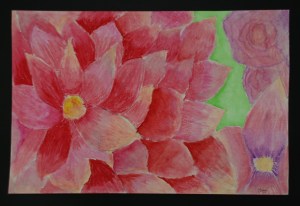 Georgia O'Keeffe Oil Pastel