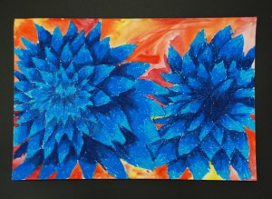 Georgia O'Keeffe Oil Pastel